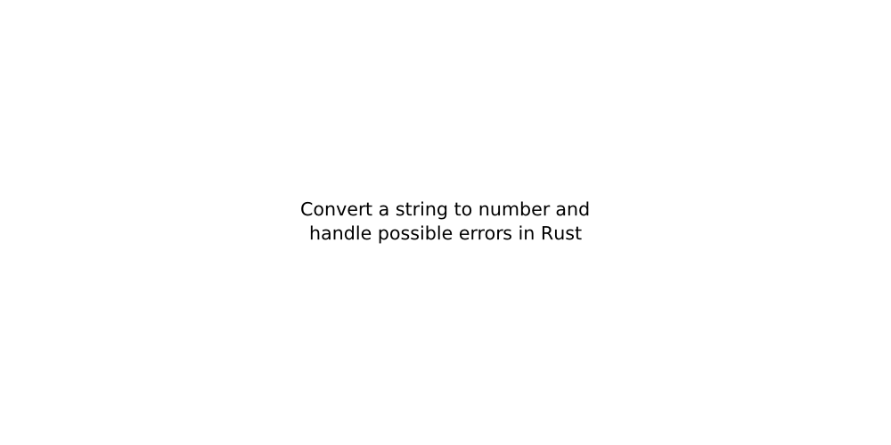 convert string to number rust