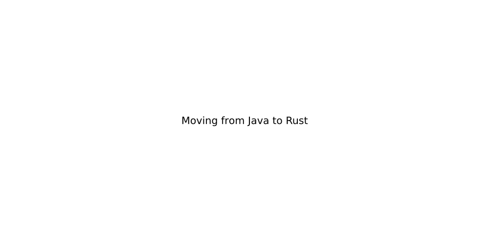Moving from Java to Rust